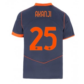 Lacne Muži Futbalové dres Inter Milan Manuel Akanji #25 2025-26 Krátky Rukáv - Tretina